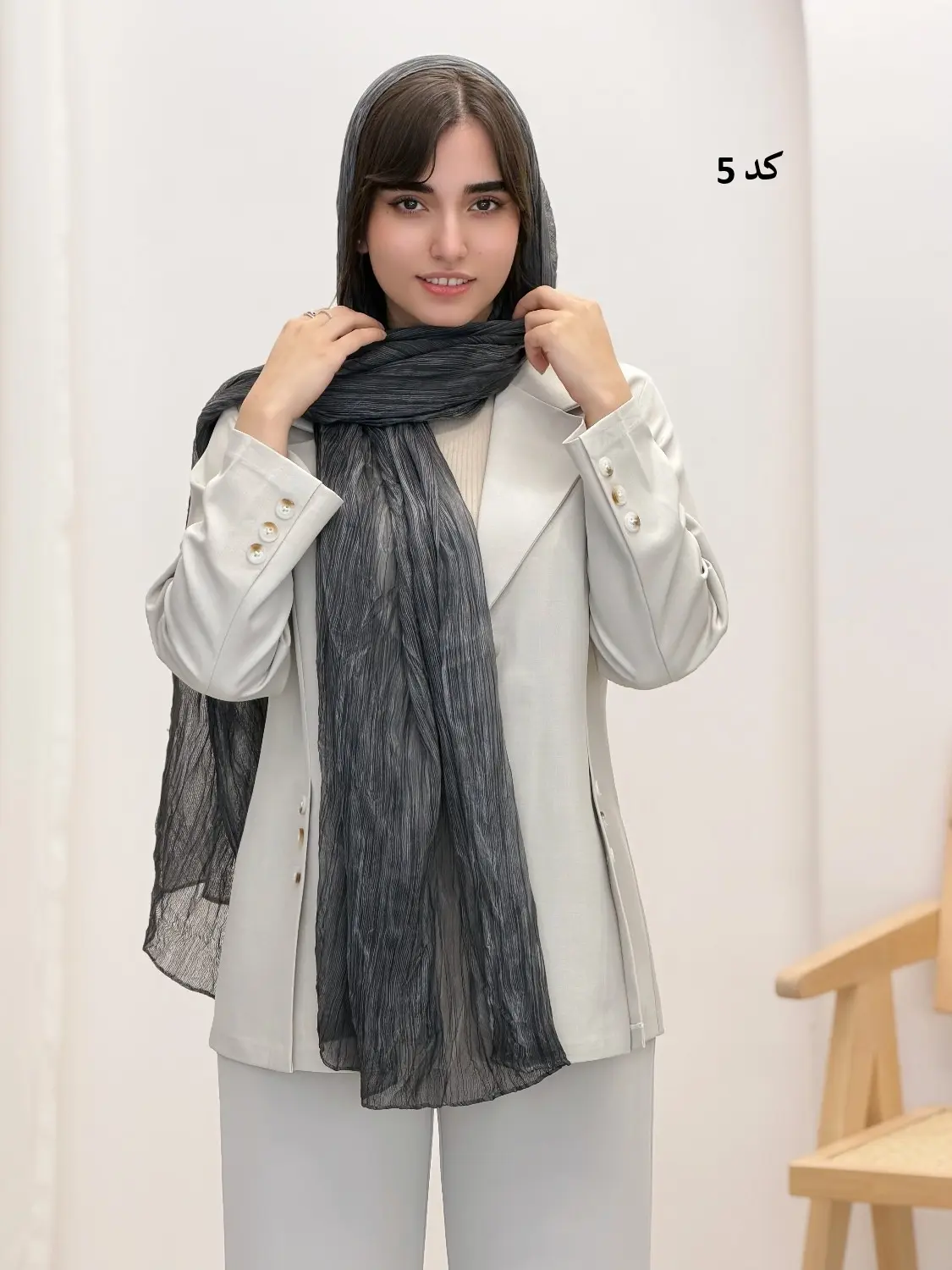 4476-شال وارداتی ریشا